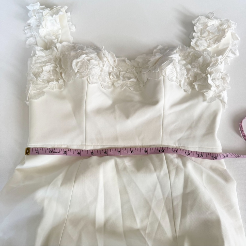 NWT Jenny by Jenny Yoo Willow Strapless Floral Convertible Wedding Gown White 10 - Picture 9 of 10